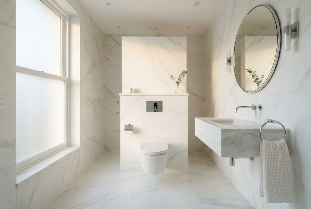 Çekmeköy tesisatçı - modern banyo tesisatı tamamlanmış iş